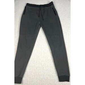 Encrypted Pants Mens 2XL Grey Drawstring Zipper Pockets Jogger Sweatpants Sporty